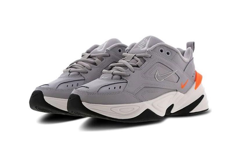 Nike M2K Tekno, серые, кожа, нейлон, женские