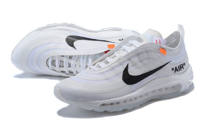 Nike x Off-White Air Max 97, белые, нейлон, мужские