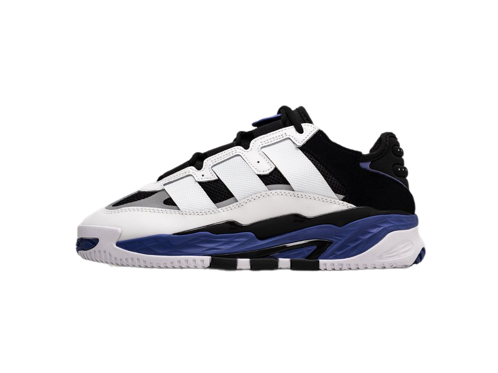 Adidas Niteball с мехом White/Blue/Black