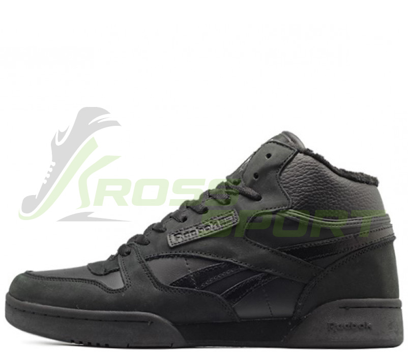 Reebok Classic Mid с мехом All Black