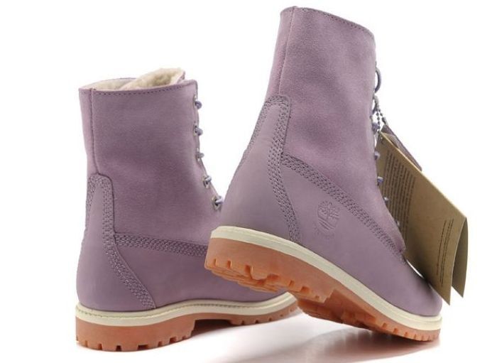 Зимние женские ботинки Timberland Teddy Fleece Purple